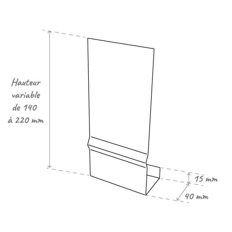 schéma éclisse habillage de bandeau