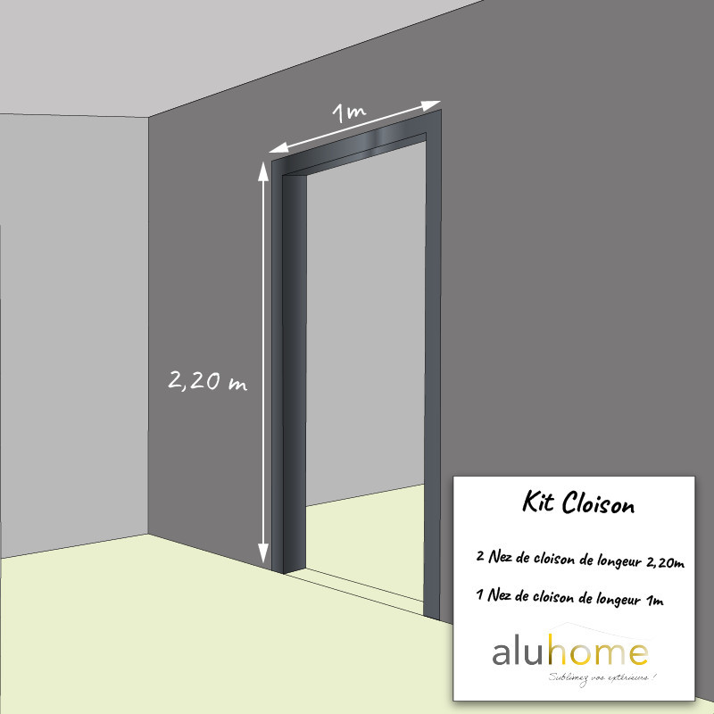 Encadrement De Porte Kit Encadrement De Cloison Alu 15 10e Encadrement De Porte Kit Encadrement De Cloison Alu 15 10e