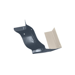 Angle extérieur 90° BA6 gris pour gouttière alu corniche G300