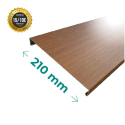 la couvertine pour mur en imitation acier CORTEN, alu 15/10ème premium