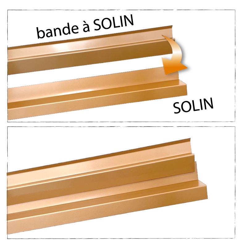 Assemblage bande à solin C9