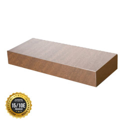 Fond alu premium effet corten pour couvertine