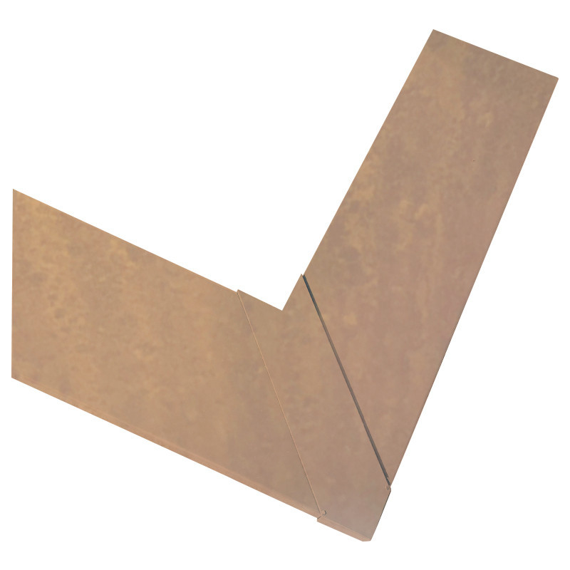 Couvertine avec angle effet corten