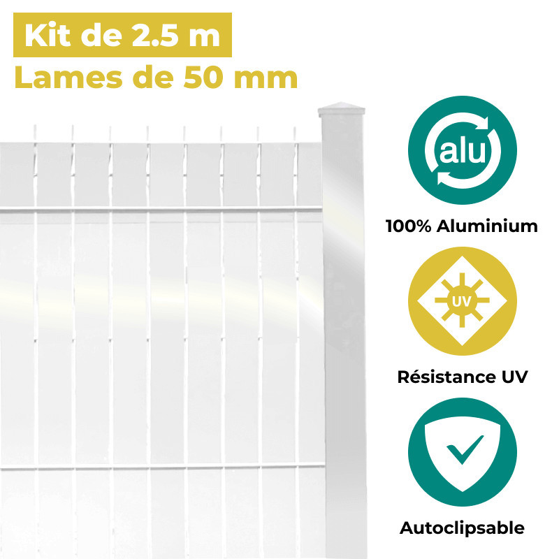 Lames d'occultation aluminium RAL 9010 - Aluhome