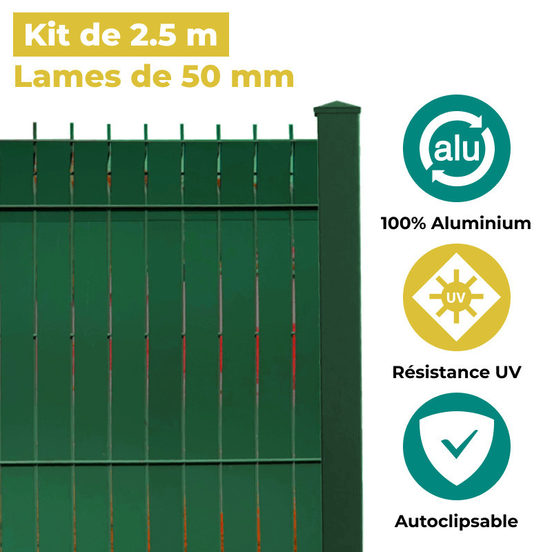 Lames d'occultation aluminium RAL 6005 - Aluhome