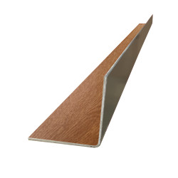 Cornière alu en 3m laquage intérieur chêne doré