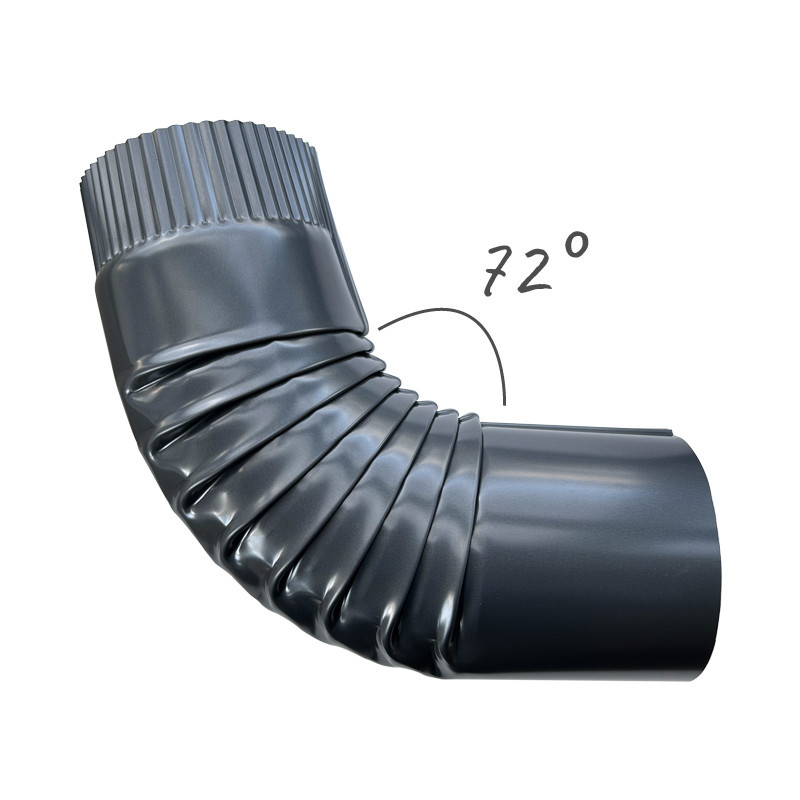 Schéma Coude angle 72°