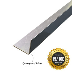 CORNIÈRE PREMIUM 3 ML EN ALU 15/10ÈME - RAL 7016