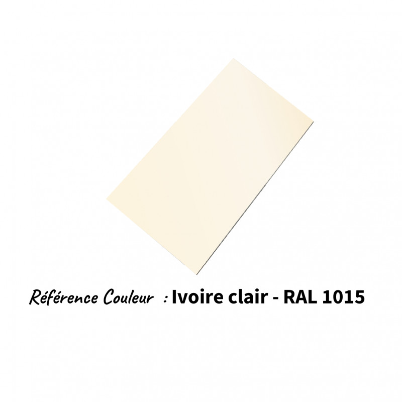 Echantillon de couleur alu RAL 1015 AluHome