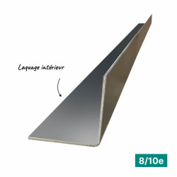 Cornière ECO alu 2m en aluminium 8/10ème - Pliage en L, angle 90°