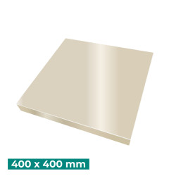 Chapeau de pile de poteau 400 x 400 mm couleur IVOIRE carré