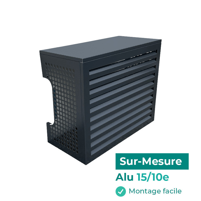 Cache-clim Persienne en aluminium aluhome - RAL 7016