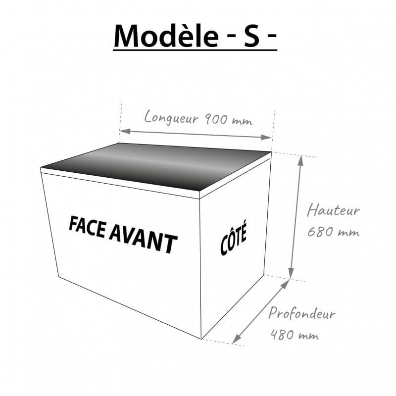 Cache clim dimensions du modèle S