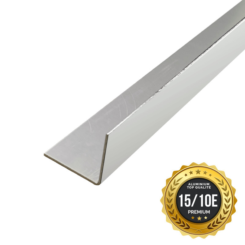 CORNIÈRE PREMIUM 3 ML EN ALU 15/10ÈME - RAL 9010 CORNIÈRE PREMIUM 3 ML EN ALU 15/10ÈME - RAL 9010