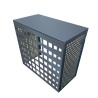 Cache clim aluhome perforé gris anthracite RAL 7016 Cache clim aluhome perforé gris anthracite RAL 7016