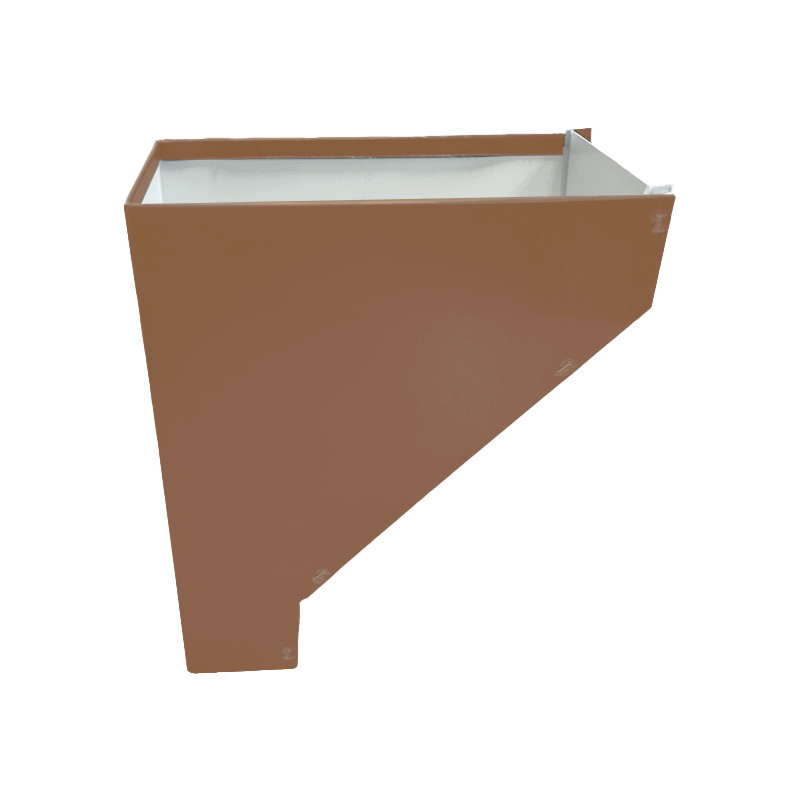 Cuvette de branchement alu descente 60x80 cuivre