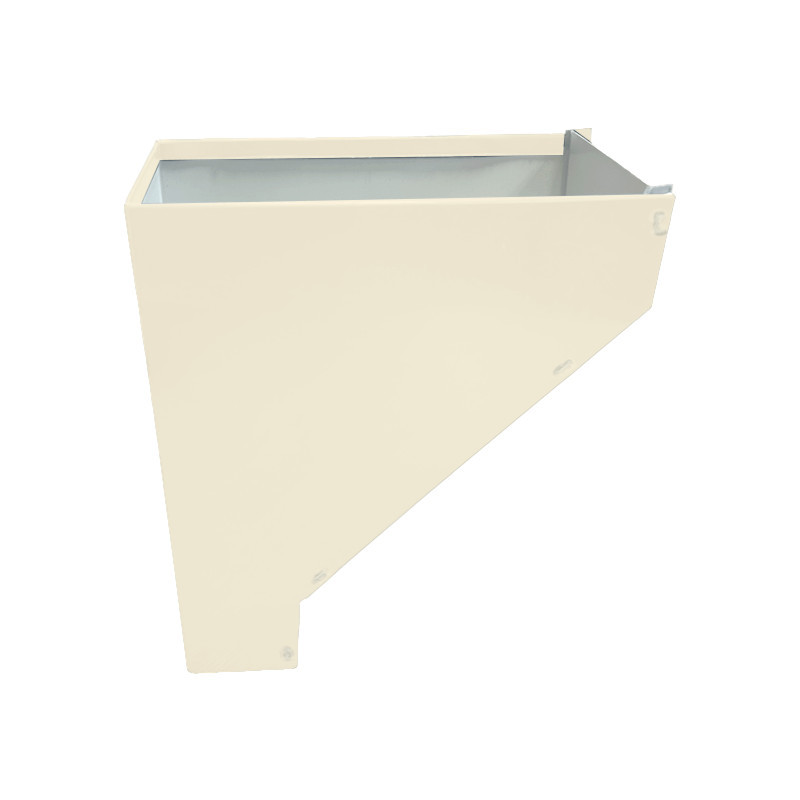 Cuvette de branchement alu descente 60x80 ton pierre