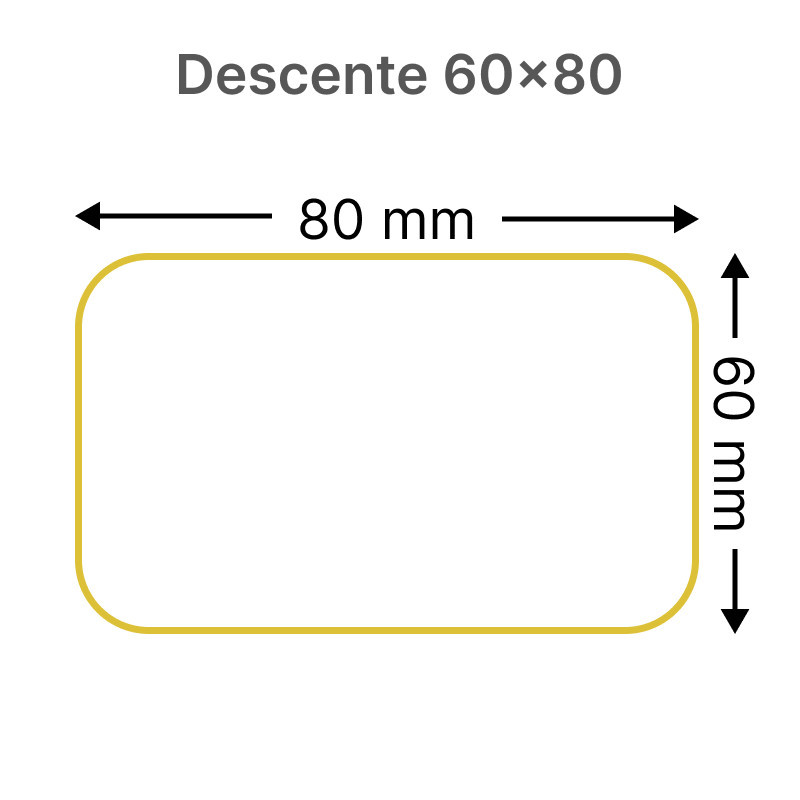 Cuvette de branchement pour descente 60x80mm