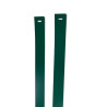 Paire de lames d'occultation en aluminium pour extrémité clôture rigide RAL6005 Paire de lames d'occultation en aluminium pour extrémité clôture rigide RAL6005