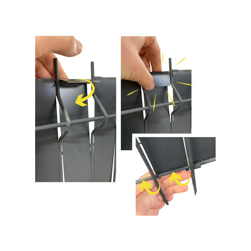 voilà comment installer les lamelles pour une fixation parfaite au grillage voilà comment installer les lamelles pour une fixation parfaite au grillage