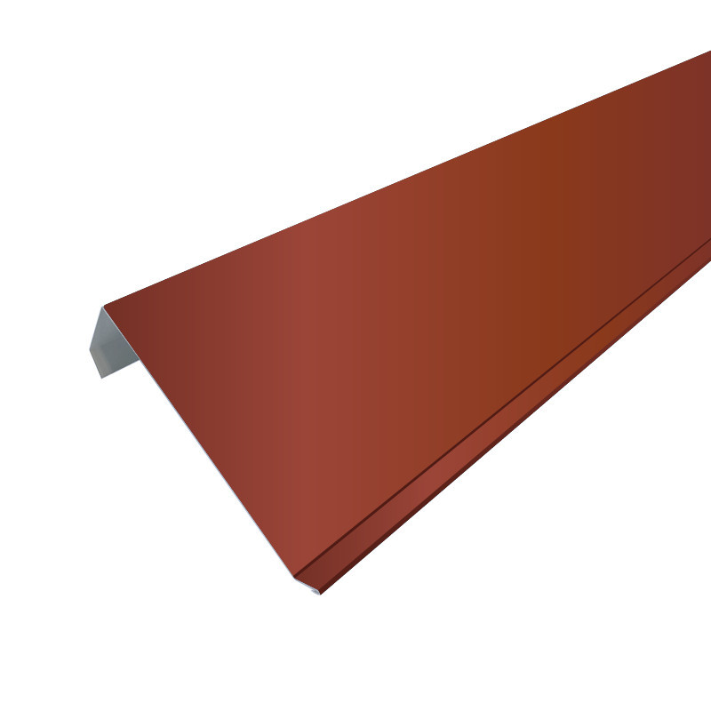 Habillage de rive alu 6/10ème 3m couleur Brun Rouge