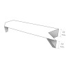 Angle 90° alu pour raccordement de couvertines 285mm RAL9010- Aluhome Angle 90° alu pour raccordement de couvertines 285mm RAL9010- Aluhome