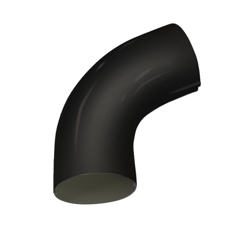 Coude en alu à angle de 72° - 9005 Coude en alu à angle de 72° - 9005