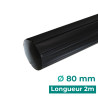 Descente circulaire Ø80mm en aluminium de 2m couleur Noir N15 Descente circulaire Ø80mm en aluminium de 2m couleur Noir N15