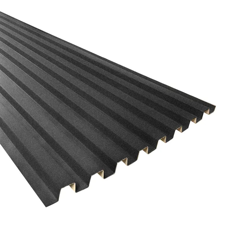 Plaque de bardage faux claire voie noir graphite - 3M Plaque de bardage faux claire voie noir graphite - 3M