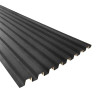 Plaque de bardage faux claire voie noir graphite - 3M Plaque de bardage faux claire voie noir graphite - 3M