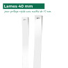 Lames d'occultation pour extrémité de clôture rigide en aluminium - Aluhome Lames d'occultation pour extrémité de clôture rigide en aluminium - Aluhome