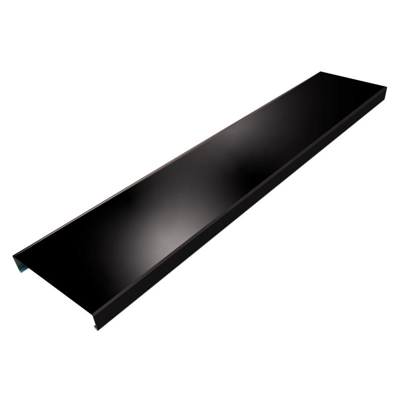 Couvertine 2m noir RAL9005 - 210mm - 15/10ème - Aluhome Couvertine 2m noir RAL9005 - 210mm - 15/10ème - Aluhome