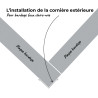 Mise en situation cornière extérieure Mise en situation cornière extérieure