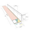 Schéma angle pour bardage faux claire-voie 3M Schéma angle pour bardage faux claire-voie 3M