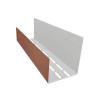 Coulisse ventilé pour bardage faux claire-voie couleur chêne doré Coulisse ventilé pour bardage faux claire-voie couleur chêne doré