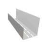 Coulisse ventilé pour bardage faux claire-voie couleur gris antique Coulisse ventilé pour bardage faux claire-voie couleur gris antique