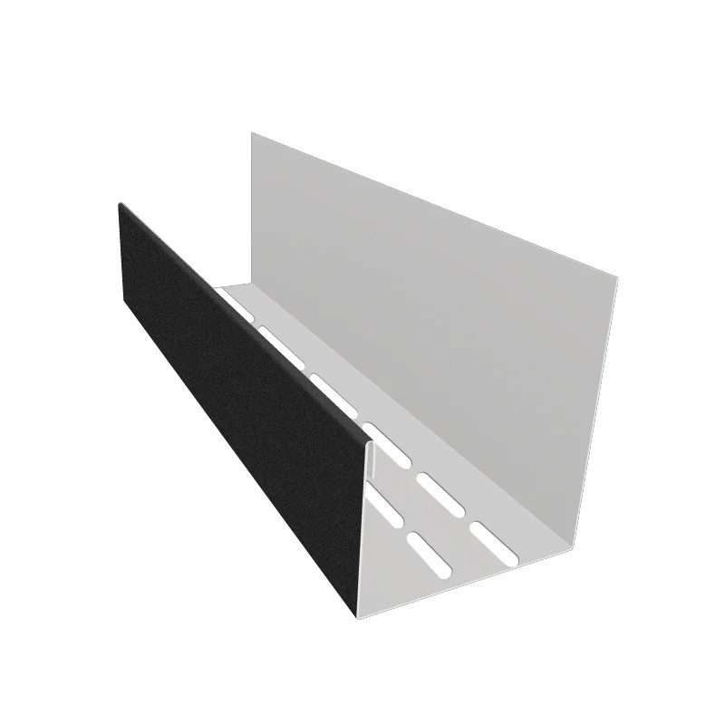 Coulisse ventilé pour bardage faux claire-voie couleur noir graphite Coulisse ventilé pour bardage faux claire-voie couleur noir graphite