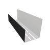 Coulisse ventilé pour bardage faux claire-voie couleur noir graphite Coulisse ventilé pour bardage faux claire-voie couleur noir graphite