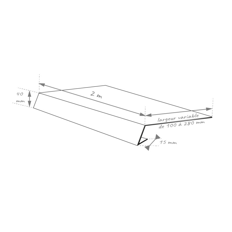 Schéma Appui de fenêtre simple Schéma Appui de fenêtre simple
