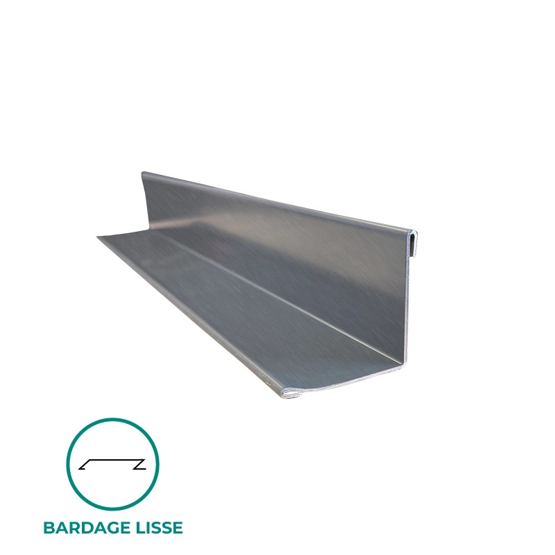 Cornière de finition pour bardage lames lisses 3M - Gris antique Cornière de finition pour bardage lames lisses 3M - Gris antique
