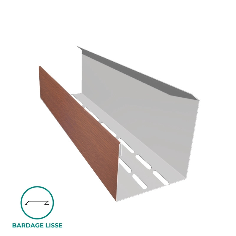 Coulisse ventilé pour bardage lames lisses couleur chêne doré Coulisse ventilé pour bardage lames lisses couleur chêne doré