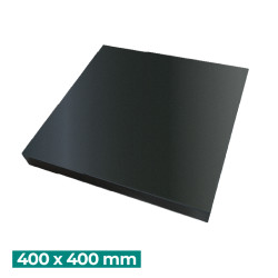 Habillage de pilier de poteau 400 x400mm de côté en alu - noir