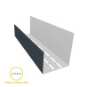 Coulisse ventilé pour bardage faux claire-voie couleur gris anthracite Coulisse ventilé pour bardage faux claire-voie couleur gris anthracite