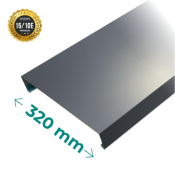 Couvertine en alu qualité PREMIUM épaisseur 1,5mm - Largeur 320mm - coloris gris anthracite RAL 7016
