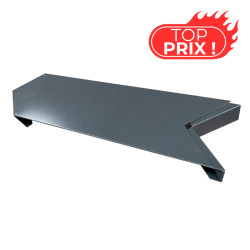 Angle couvertine pliée 90° - RAL 7016