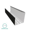 Coulisse ventilé pour bardage lames lisses couleur noir foncé Coulisse ventilé pour bardage lames lisses couleur noir foncé