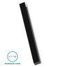 Coulisse pour bardage faux claire-voie couleur noir foncé bardage lames lisses Coulisse pour bardage faux claire-voie couleur noir foncé bardage lames lisses