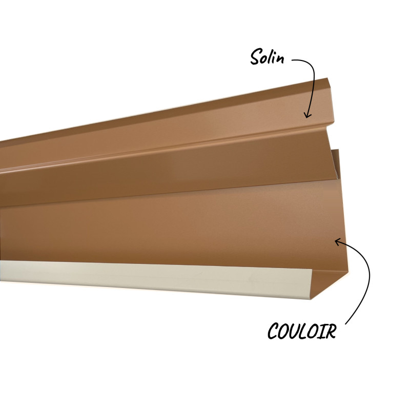 Couloir de toiture en aluminium 6/10ème 3m | Aluhome