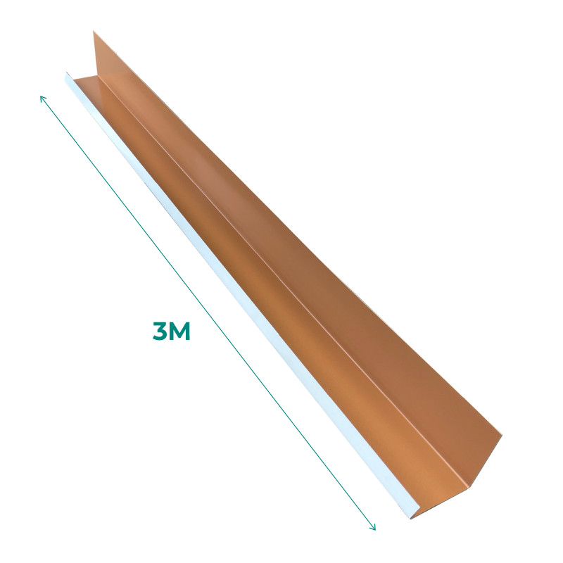 couloir pour toiture et couvreur en alu couleur cuivre C9 - 3Mètres