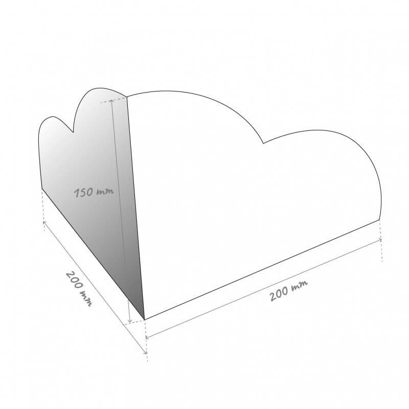 Nuage d'angle extérieur dimensions